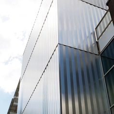 Metal Cladding on The Living Building