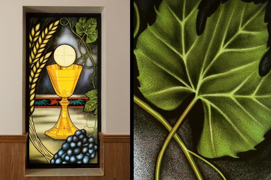Digital Ceramic Printed Stained Glass Effect