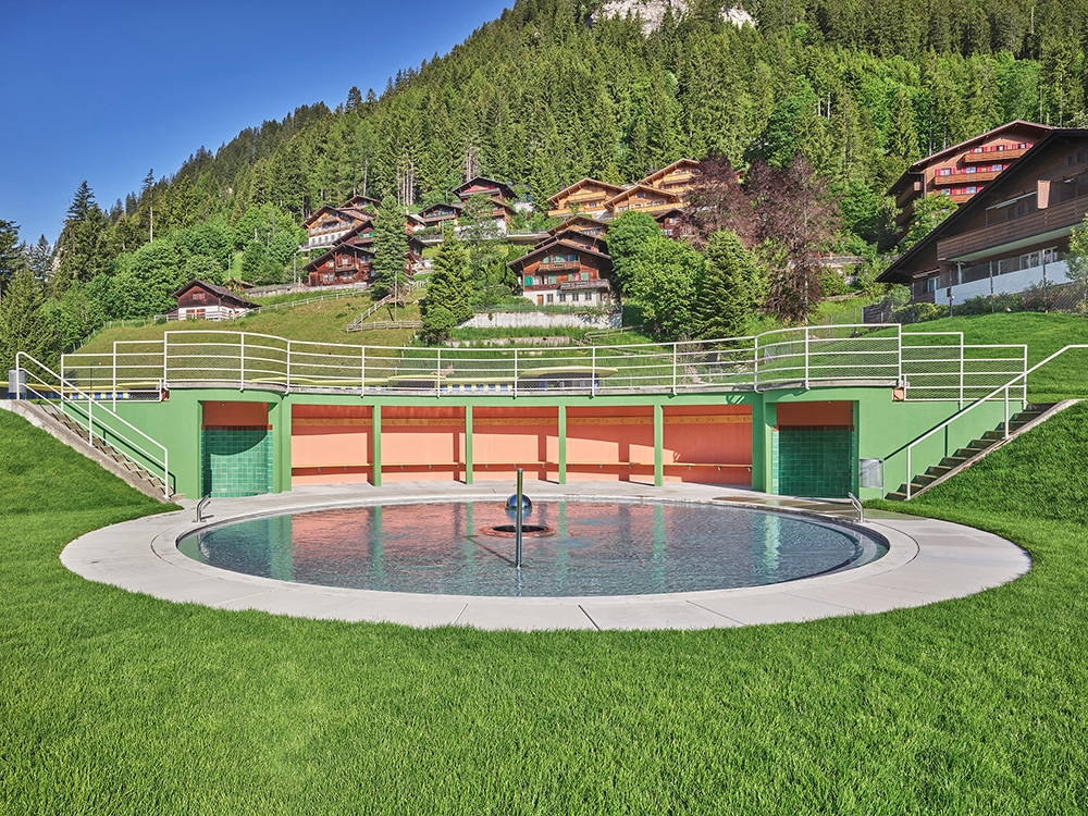 Keim Paint in Adelboden Swimming Pool