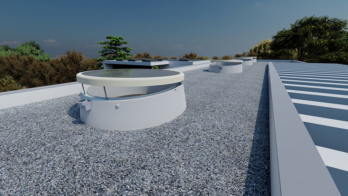 Glass Skylight F100 Circular