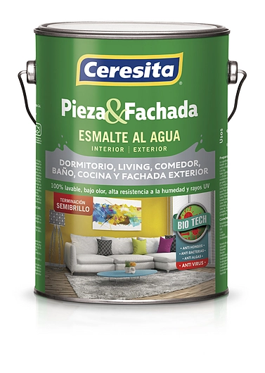 Esmalte al agua Pieza & Fachada | Semibrillo