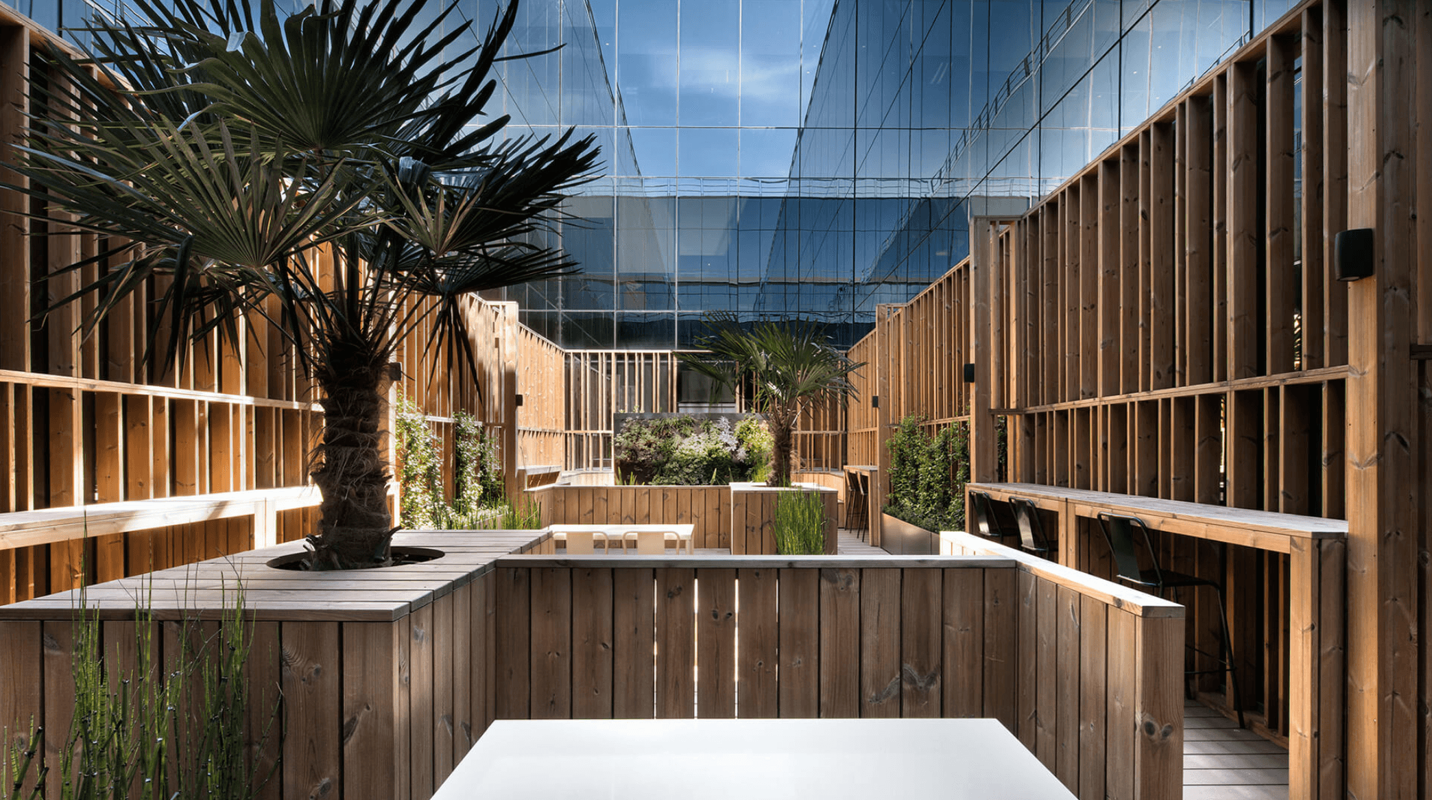 Lunawood in Orange Headquarters Madrid