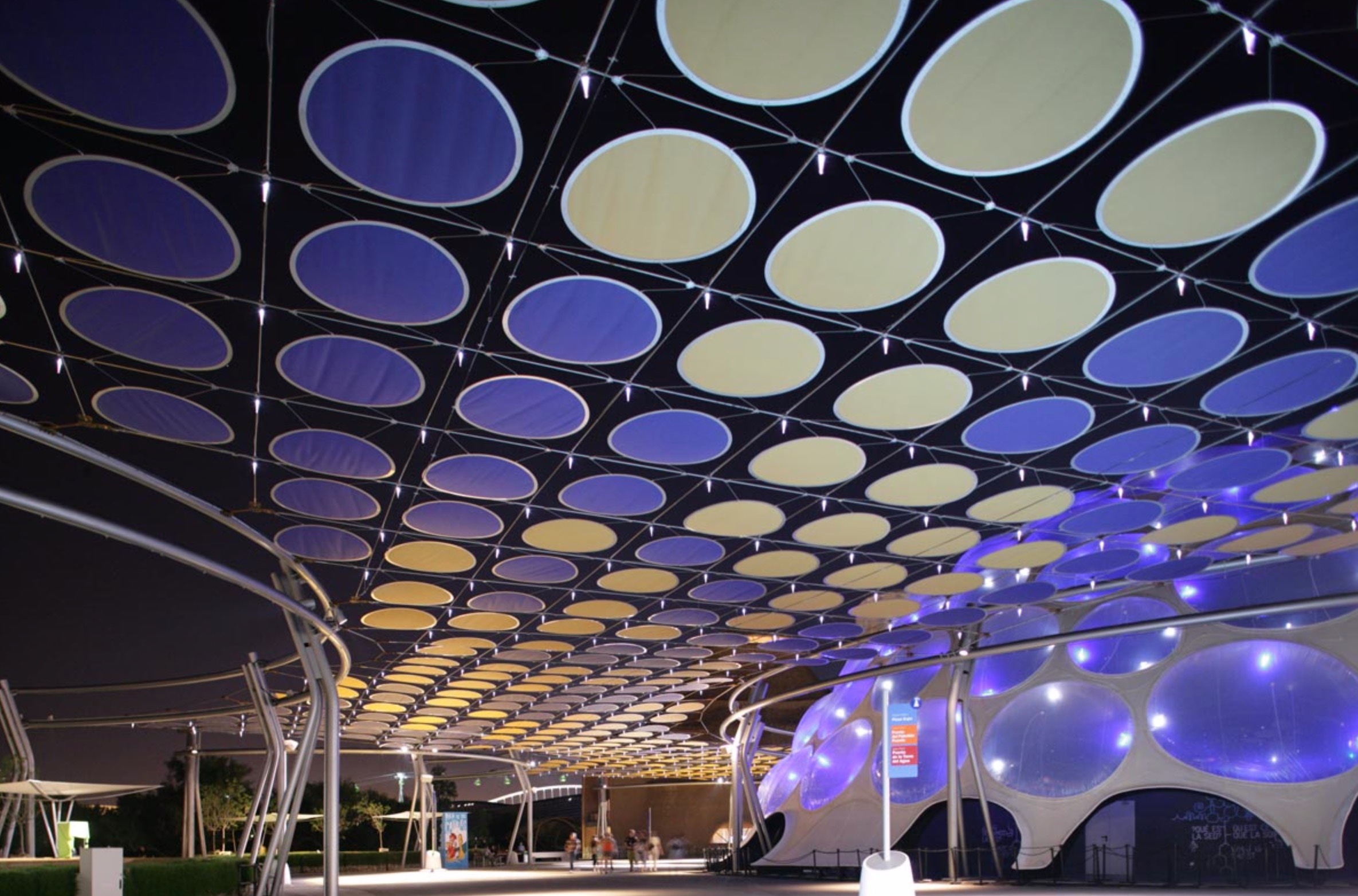 Tensile Architecture: Cable Grids and Shades