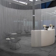 Metal Fabric - Curved Space Dividers