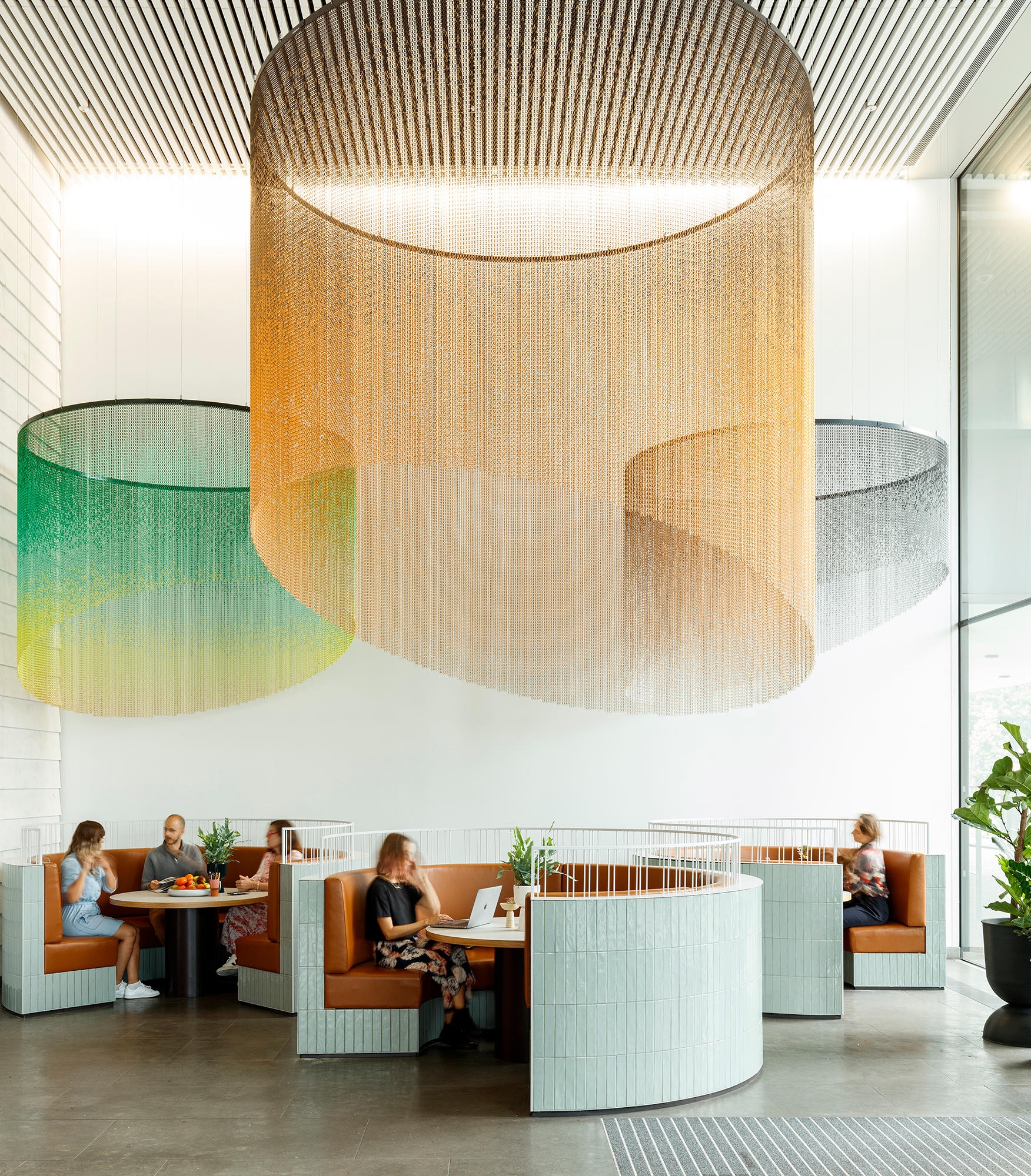 Metal Fabric Ceilings - Waves