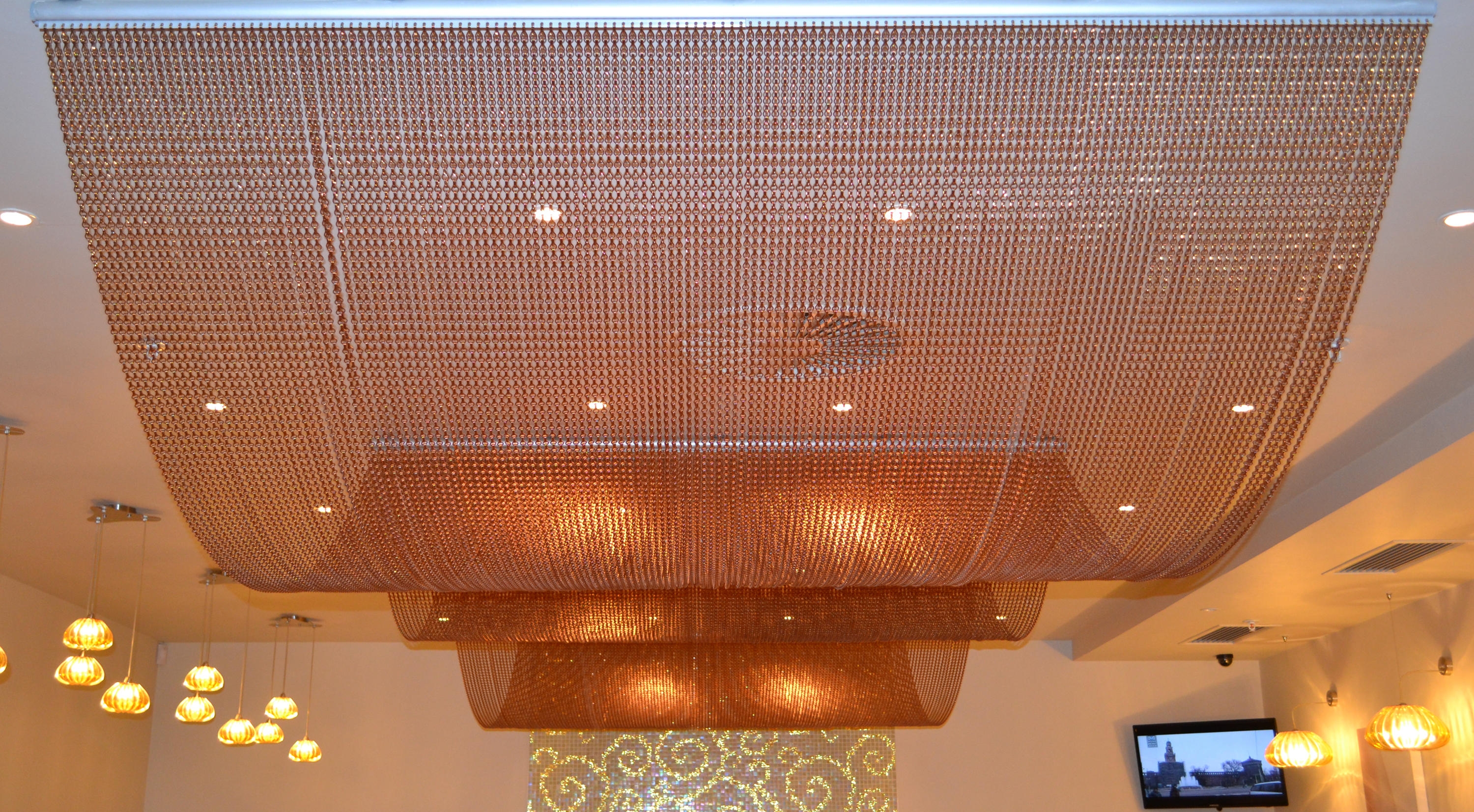 Metal Fabric Ceilings - Waves