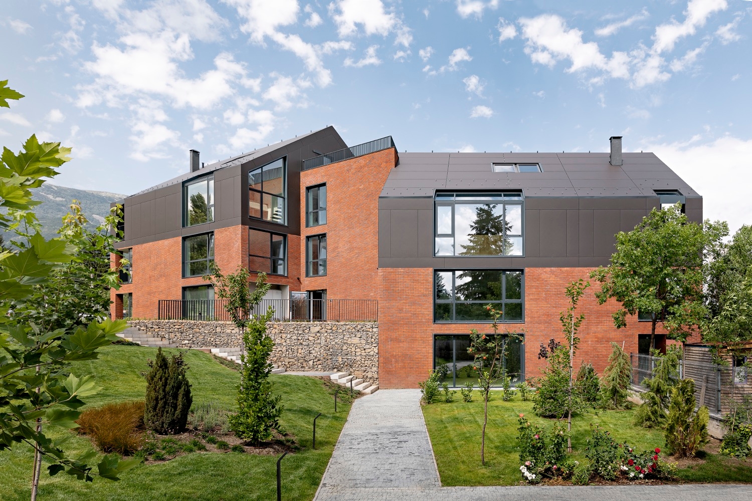 Fiber Cement Roof Panel - Swisspearl 5th facade