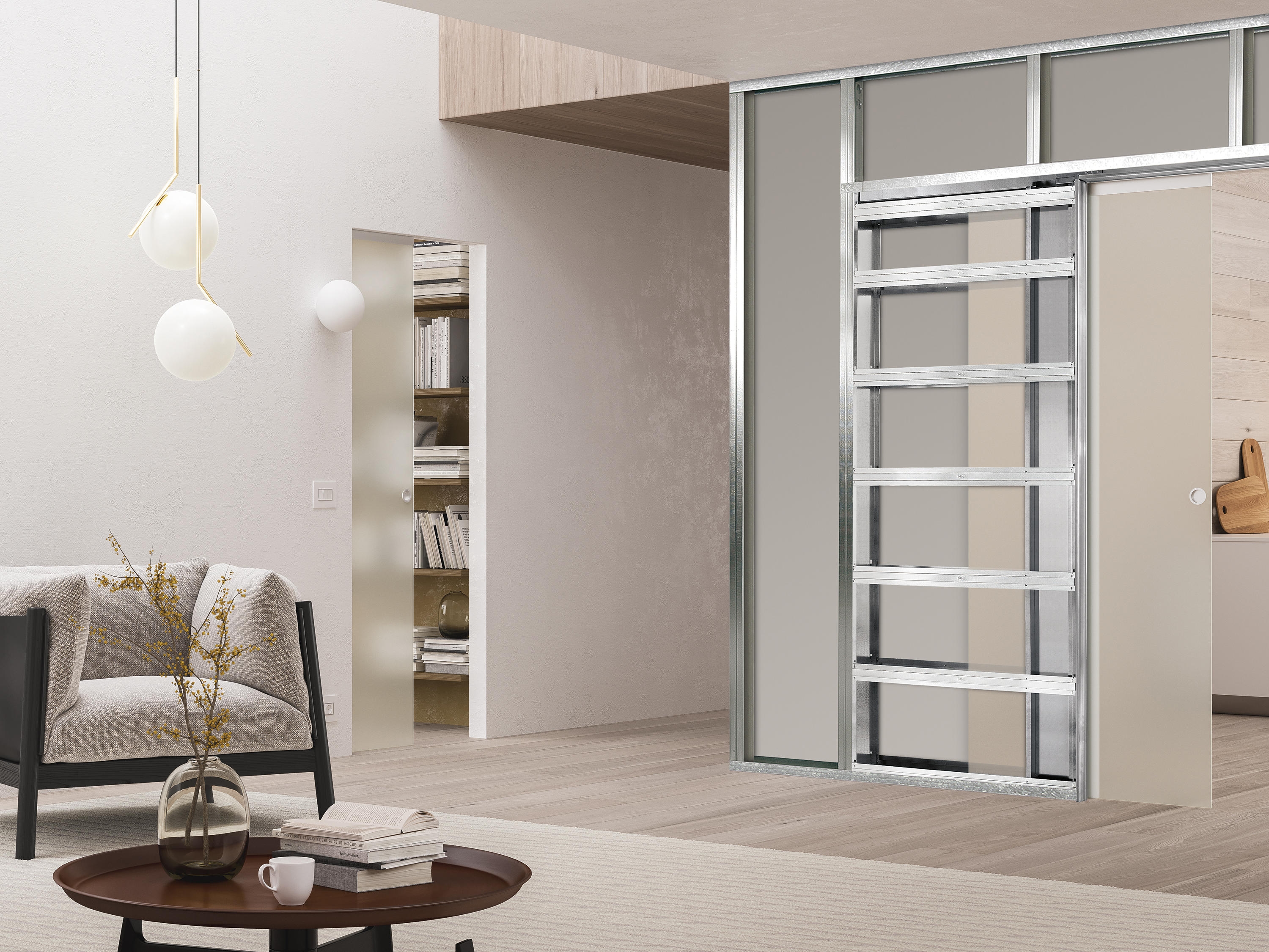 Wiring-Ready Pocket Door Frames - ECLISSE Luce