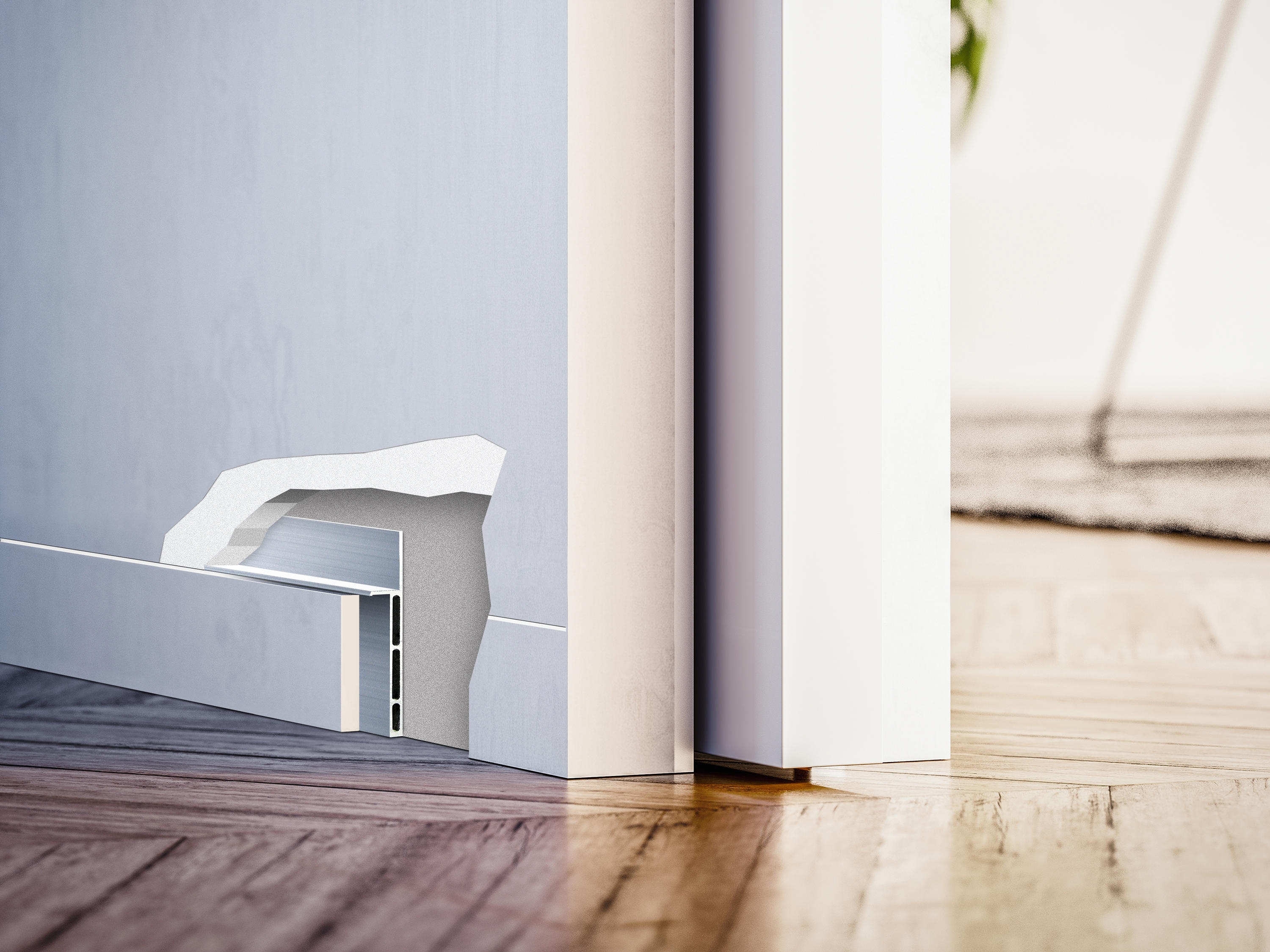 Flush Skirting - ECLISSE Syntesis Baseboard