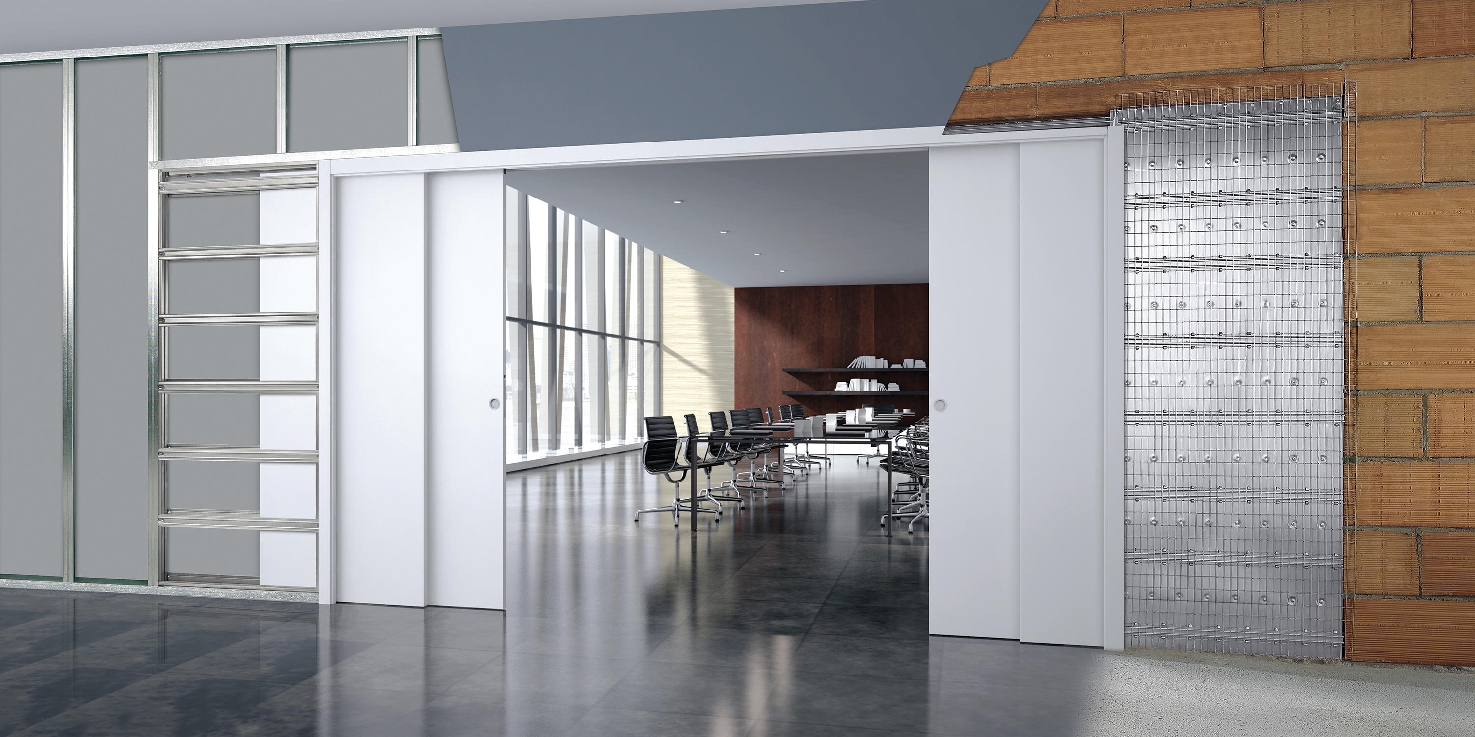 Sliding Pocket Door - ECLISSE Telescopic