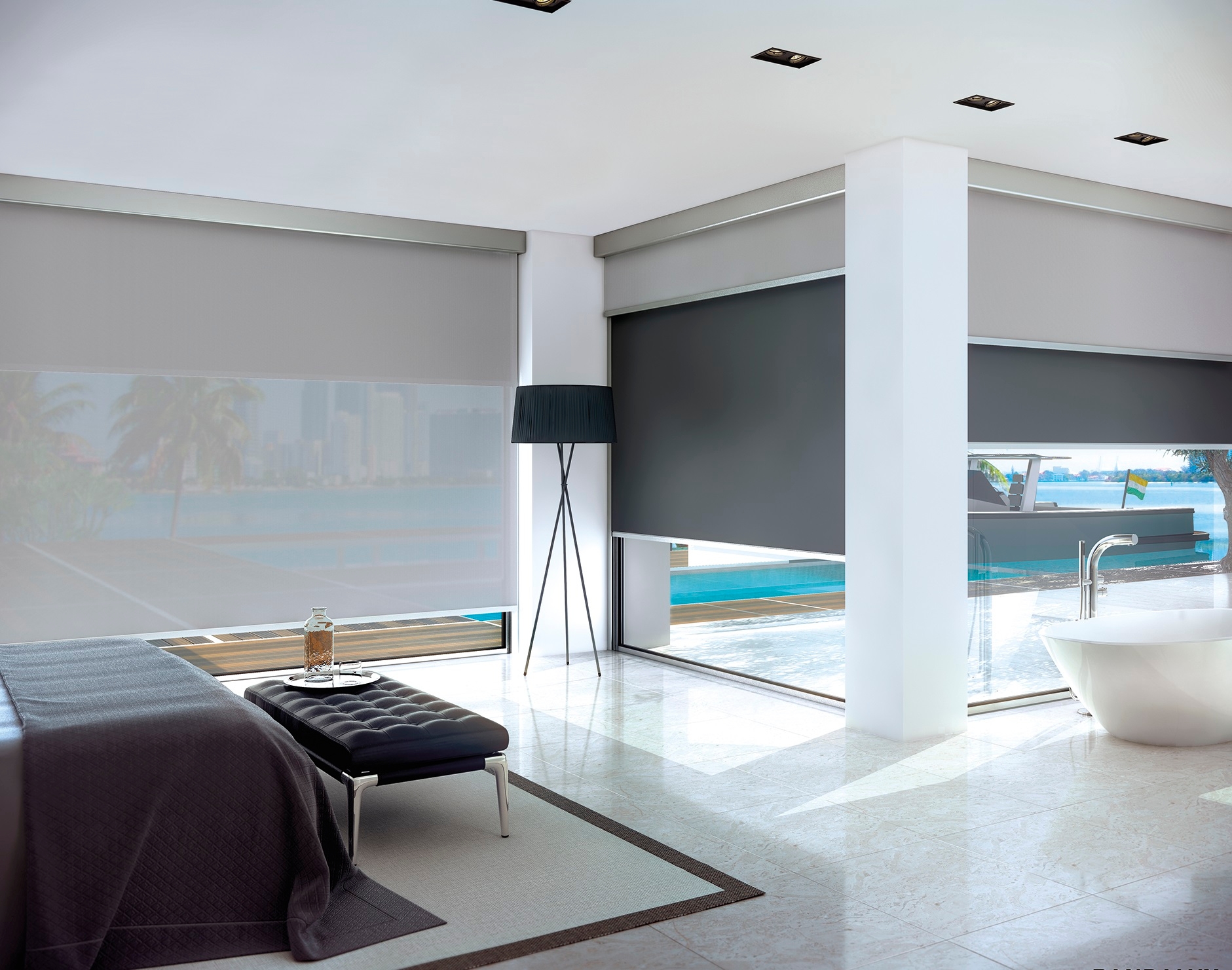 Box Roller Shades - B-Box Duo System