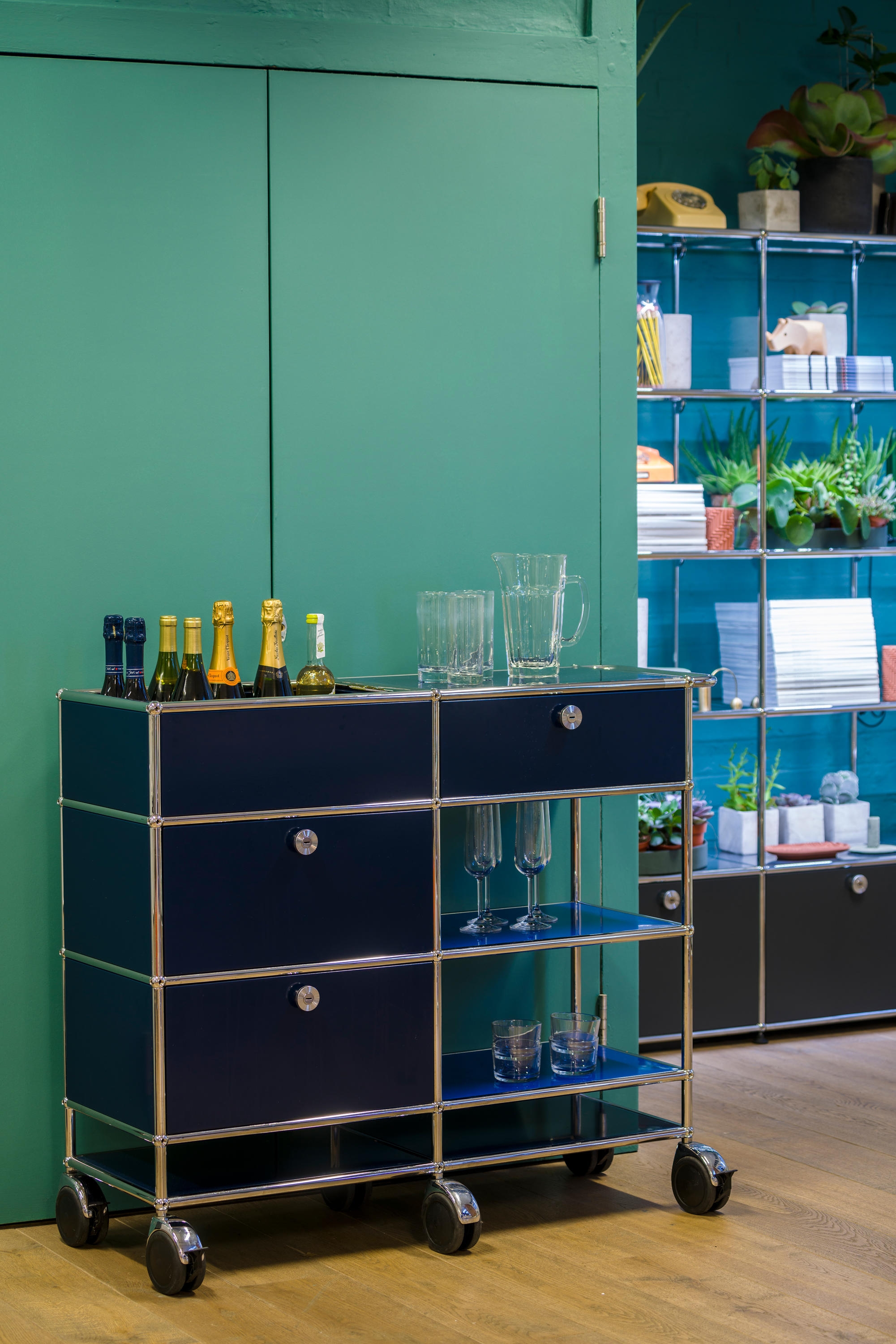 Serving Cart With Drawers - Haller