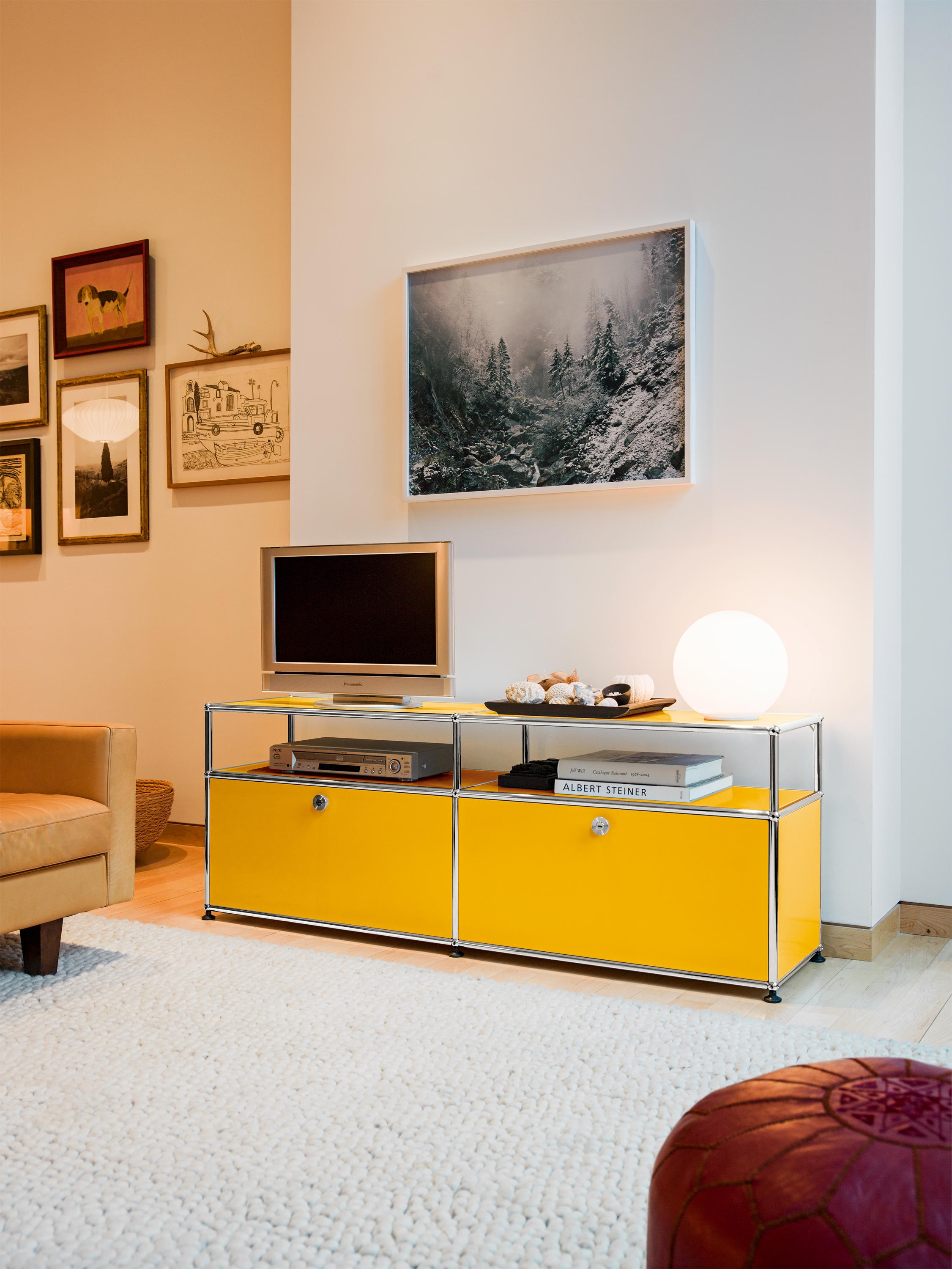 Media Drawers and Open Shelves - Haller