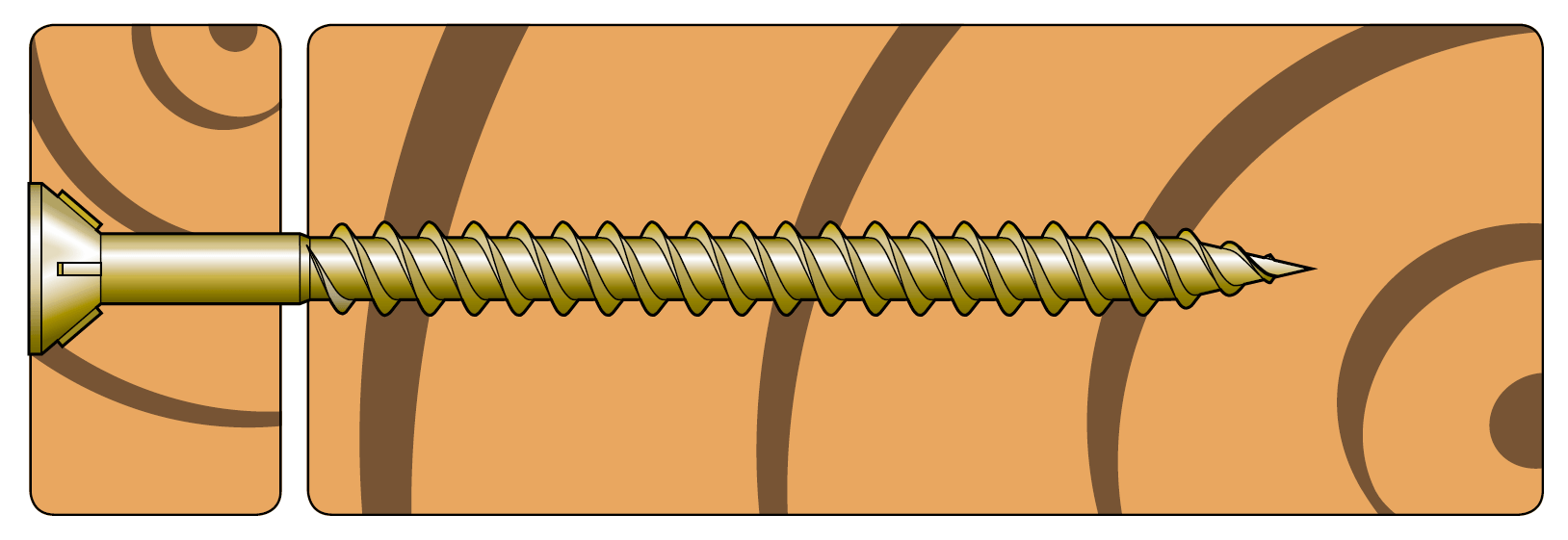 Fijaciones para estructuras de madera y metal