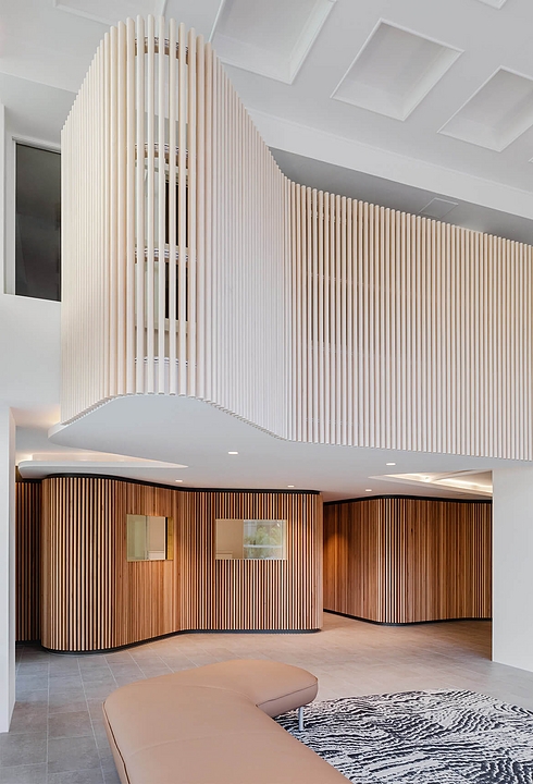 Click-on Battens in Victoria Point Foyer