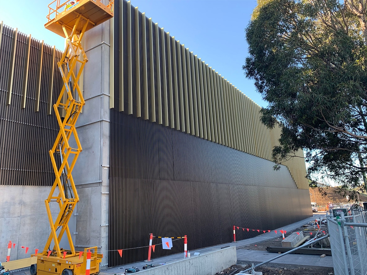 Click-on Battens in WestConnex M8 Junction