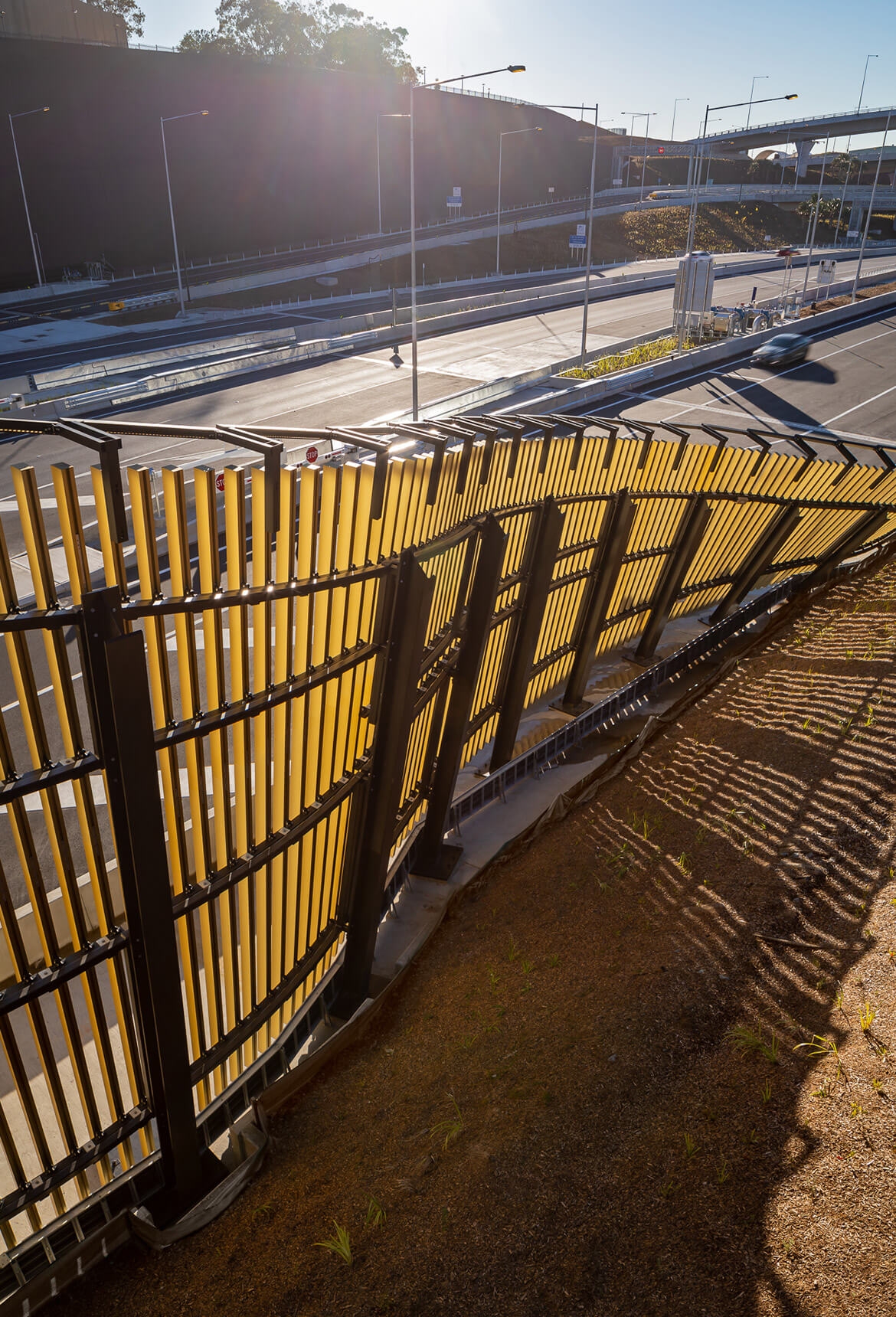 Click-on Battens in WestConnex M8 Junction