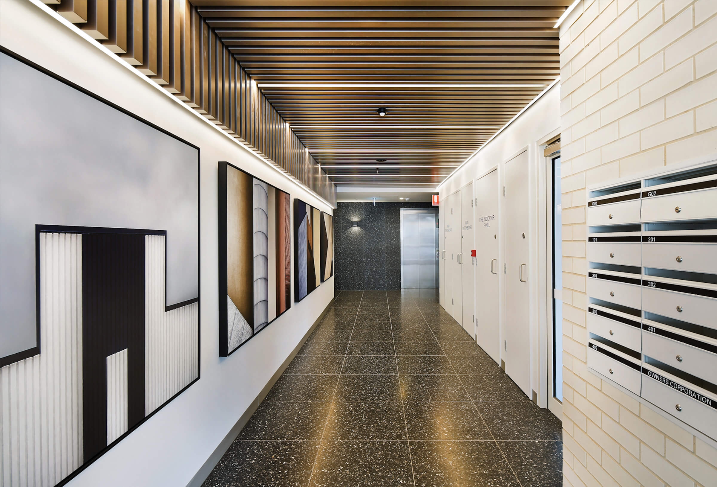 Click-on Battens in Ivanhoe Apartments