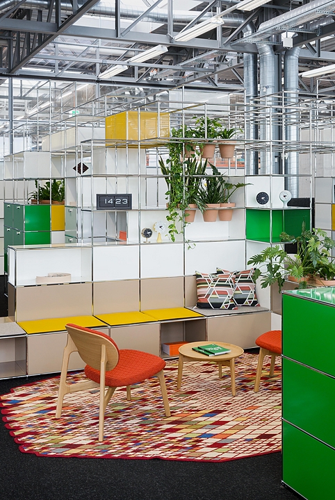 Modular Furniture With Planters - USM Haller