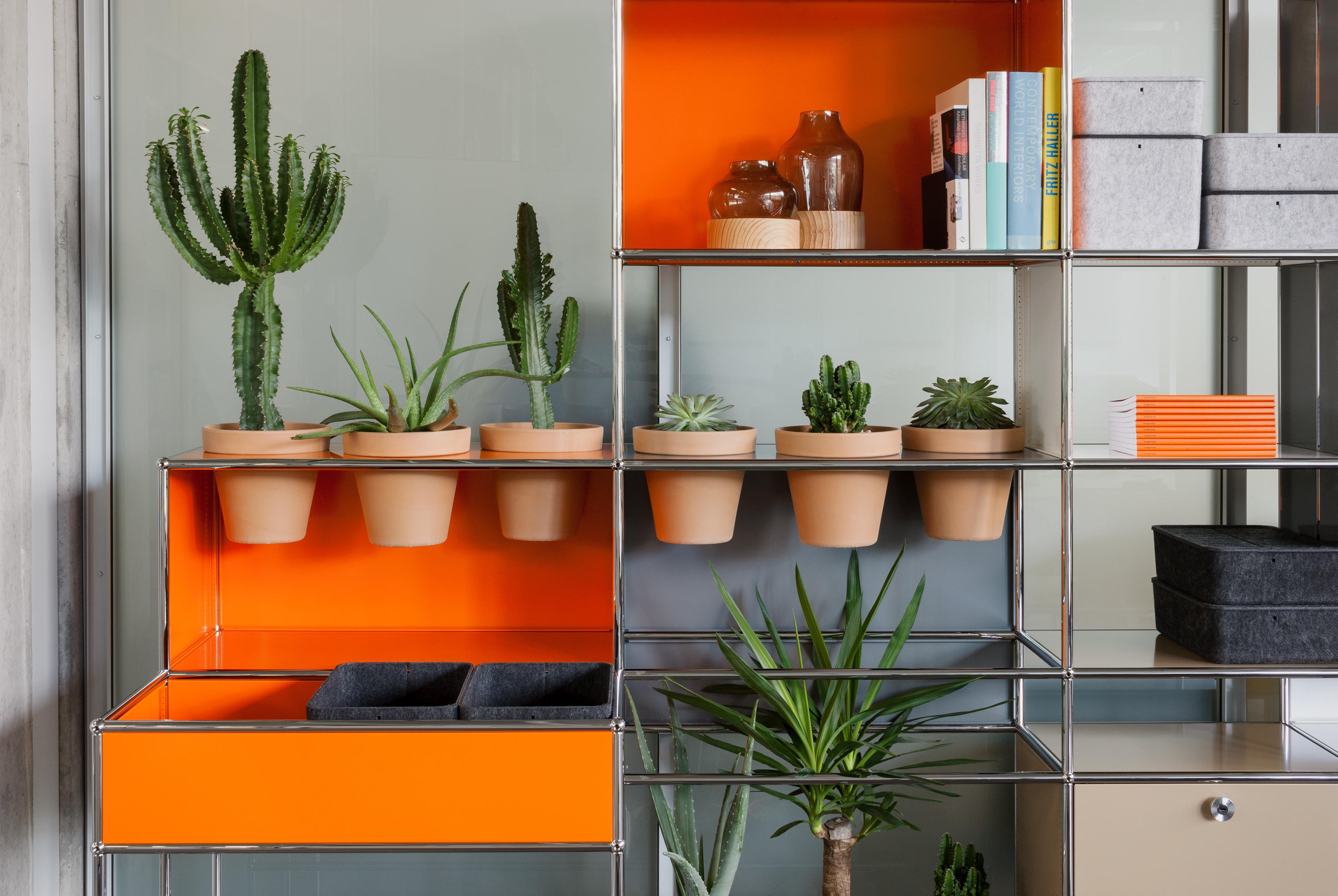 Modular Furniture With Planters - USM Haller