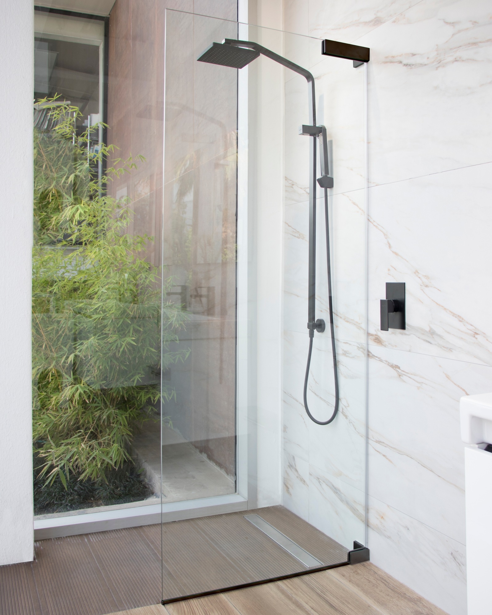 Mampara fija para plato de ducha Gold - Wasser