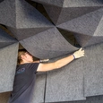 Acoustic Ceilings - HeartFelt® Origami Ceiling System