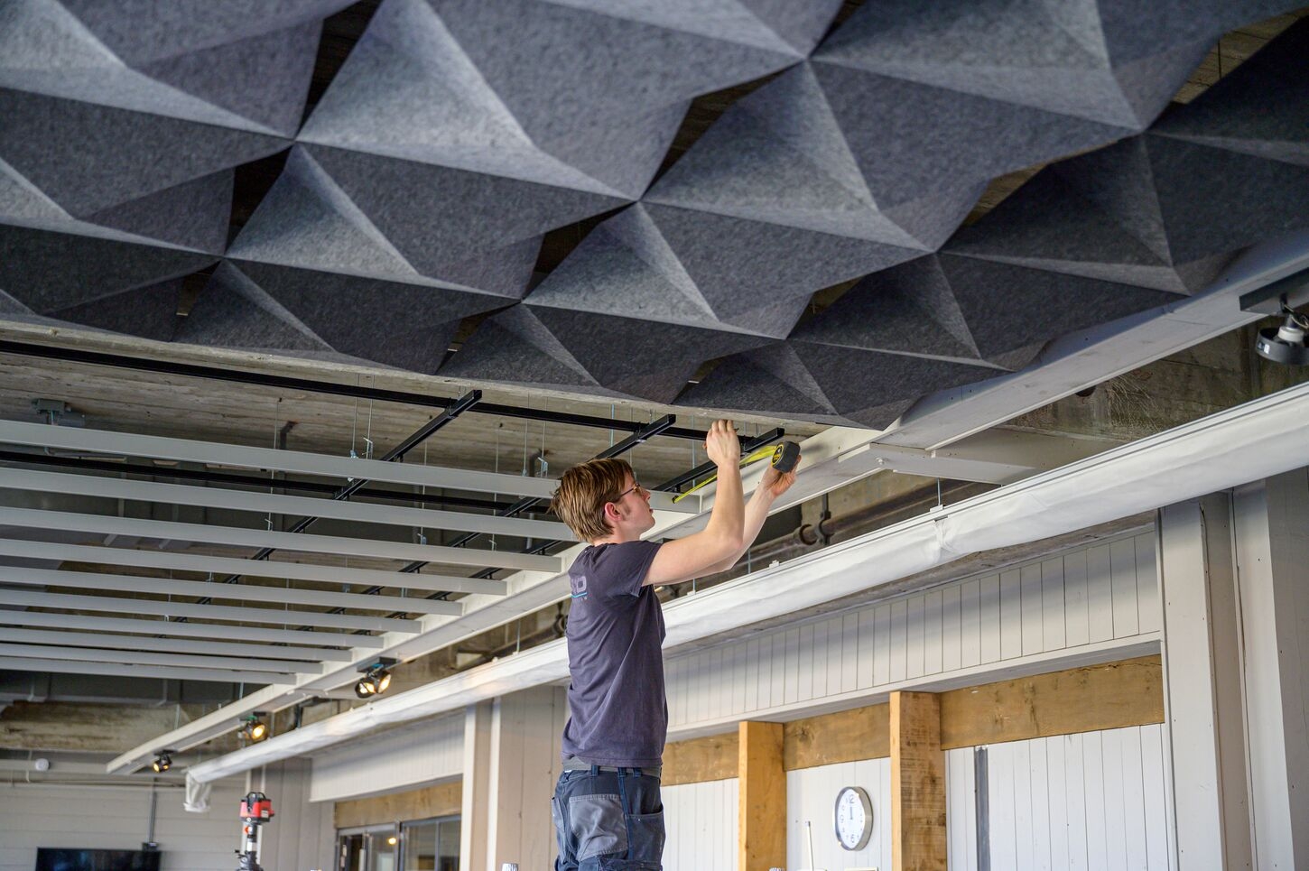 Acoustic Ceilings - HeartFelt® Origami Ceiling System