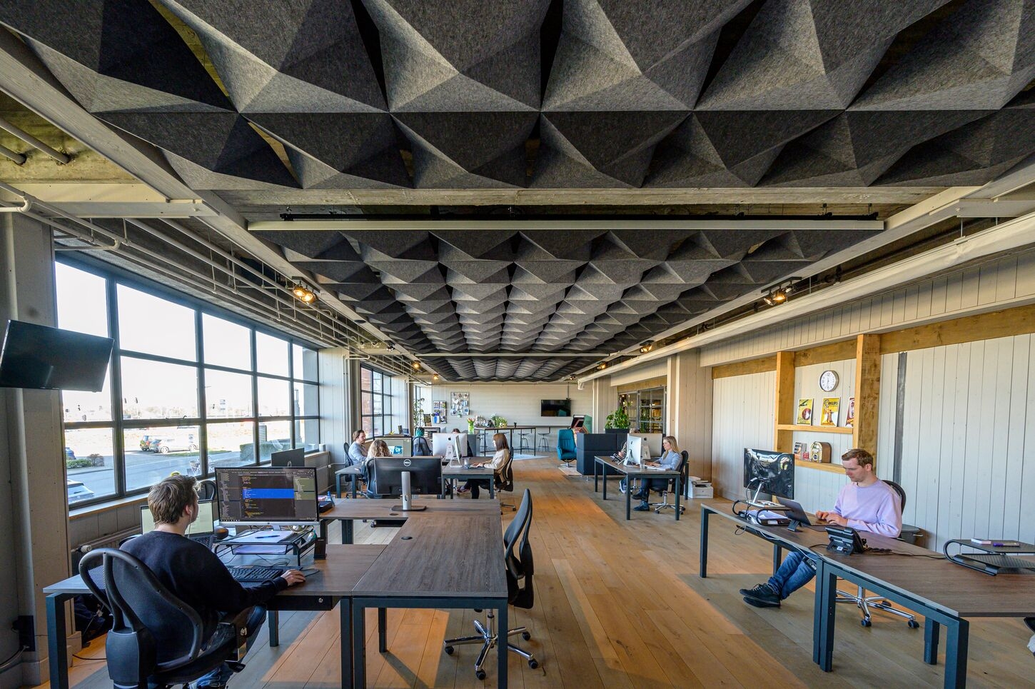 Acoustic Ceilings - HeartFelt® Origami Ceiling System