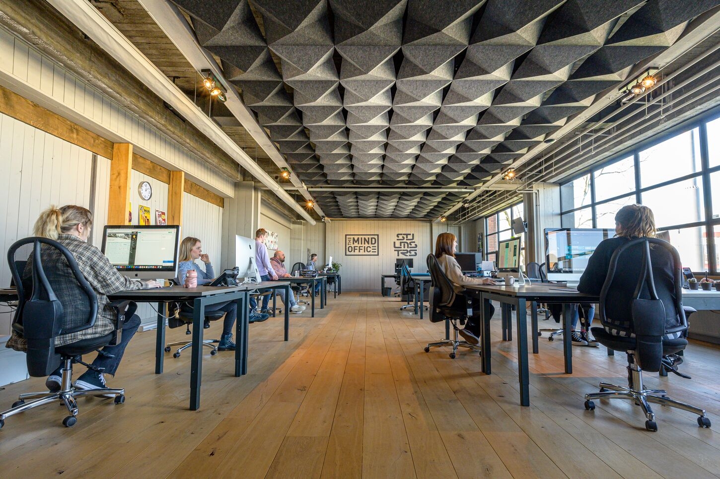 Acoustic Ceilings - HeartFelt® Origami Ceiling System