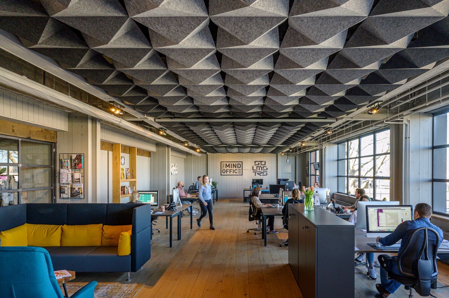 Acoustic Ceilings - HeartFelt® Origami Ceiling System