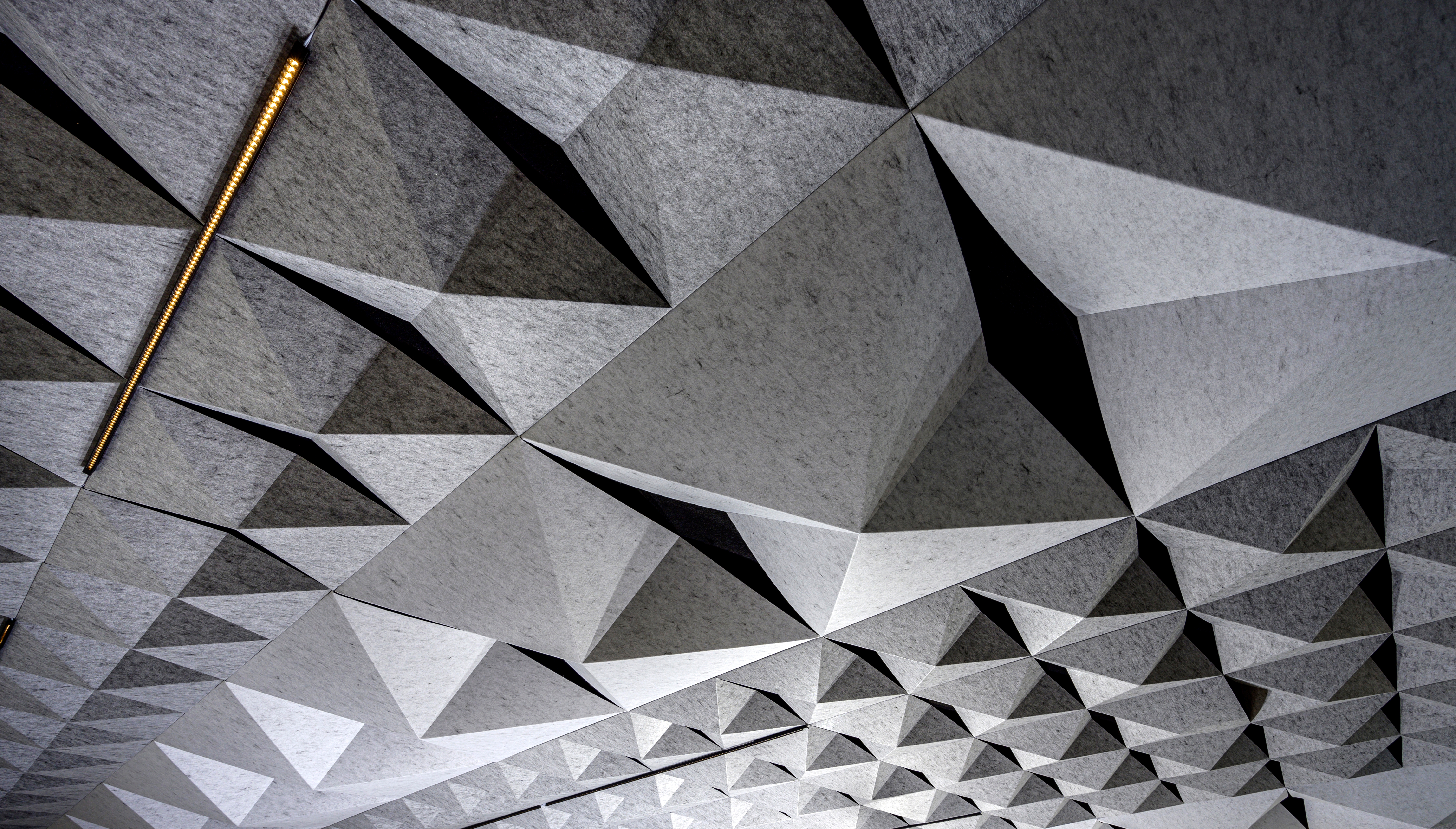 Acoustic Ceilings - HeartFelt® Origami Ceiling System