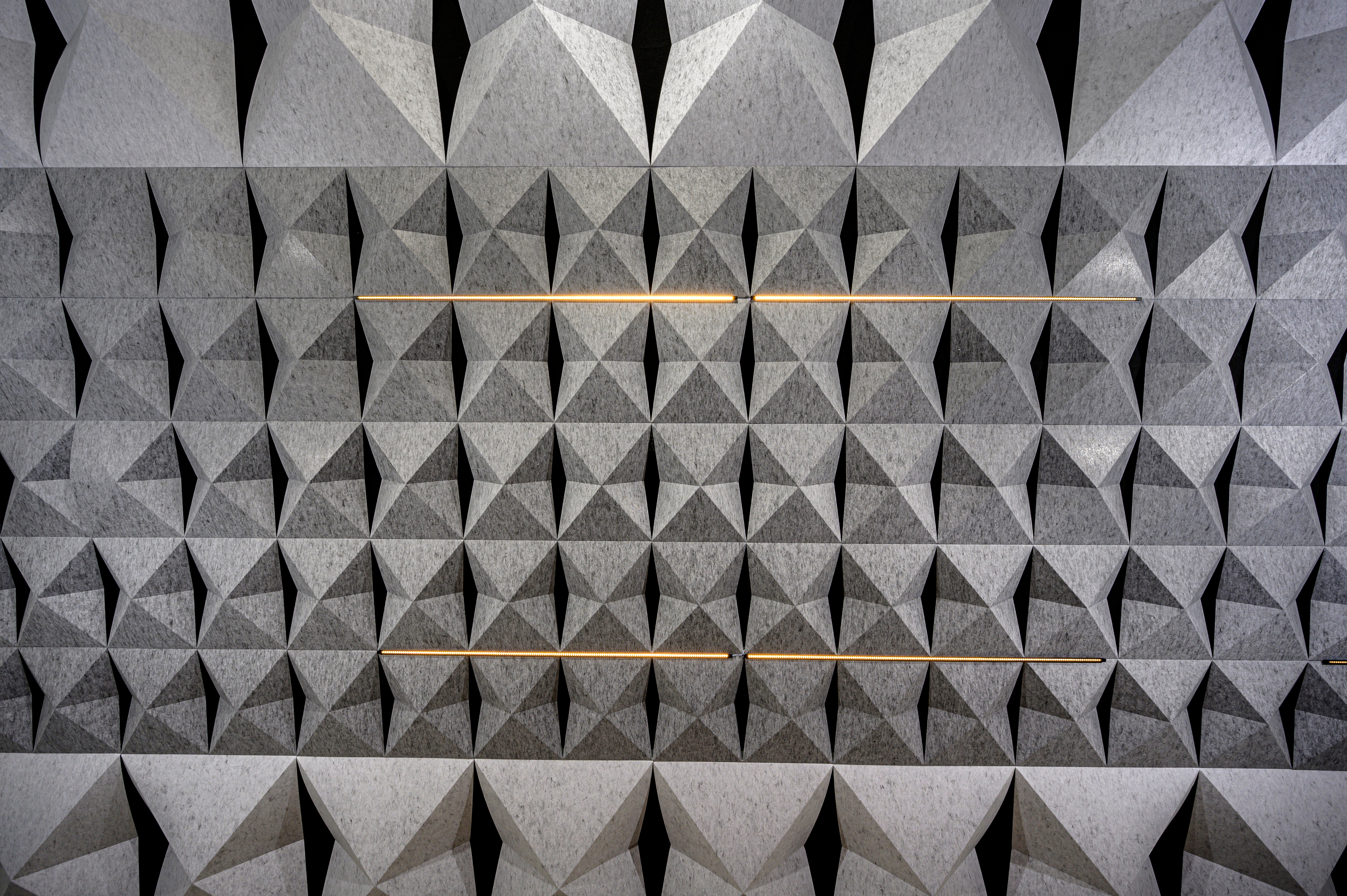 Acoustic Ceilings - HeartFelt® Origami Ceiling System