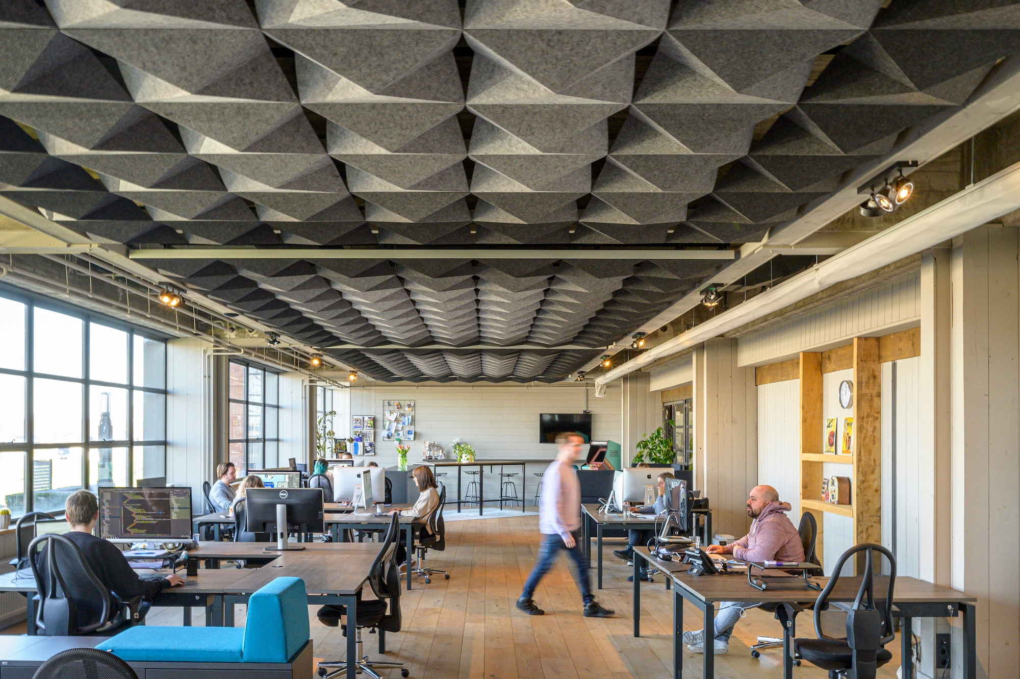 Acoustic Ceilings - HeartFelt® Origami Ceiling System