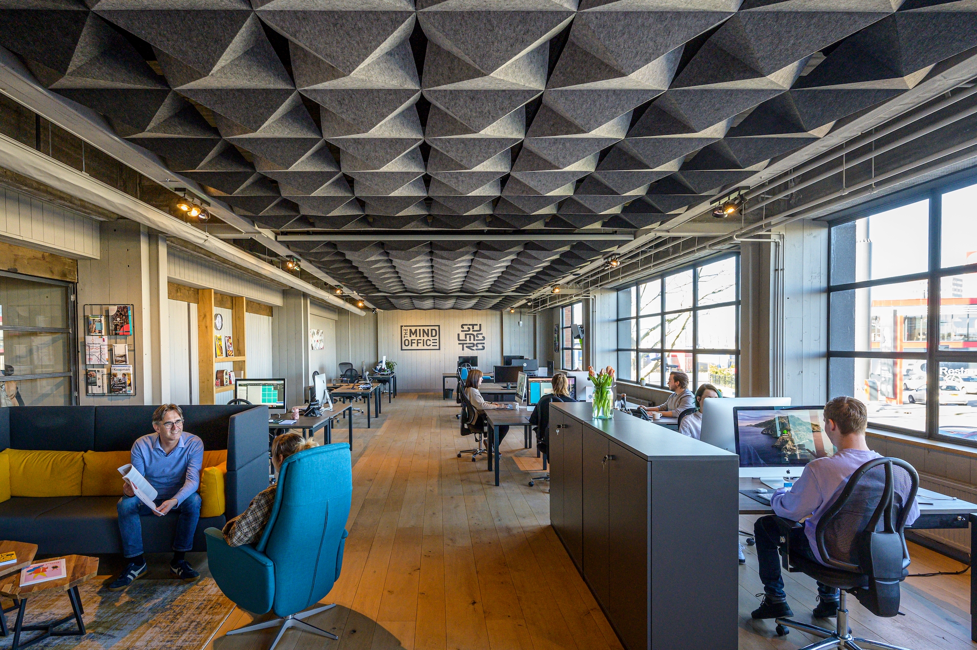 Acoustic Ceilings - HeartFelt® Origami Ceiling System