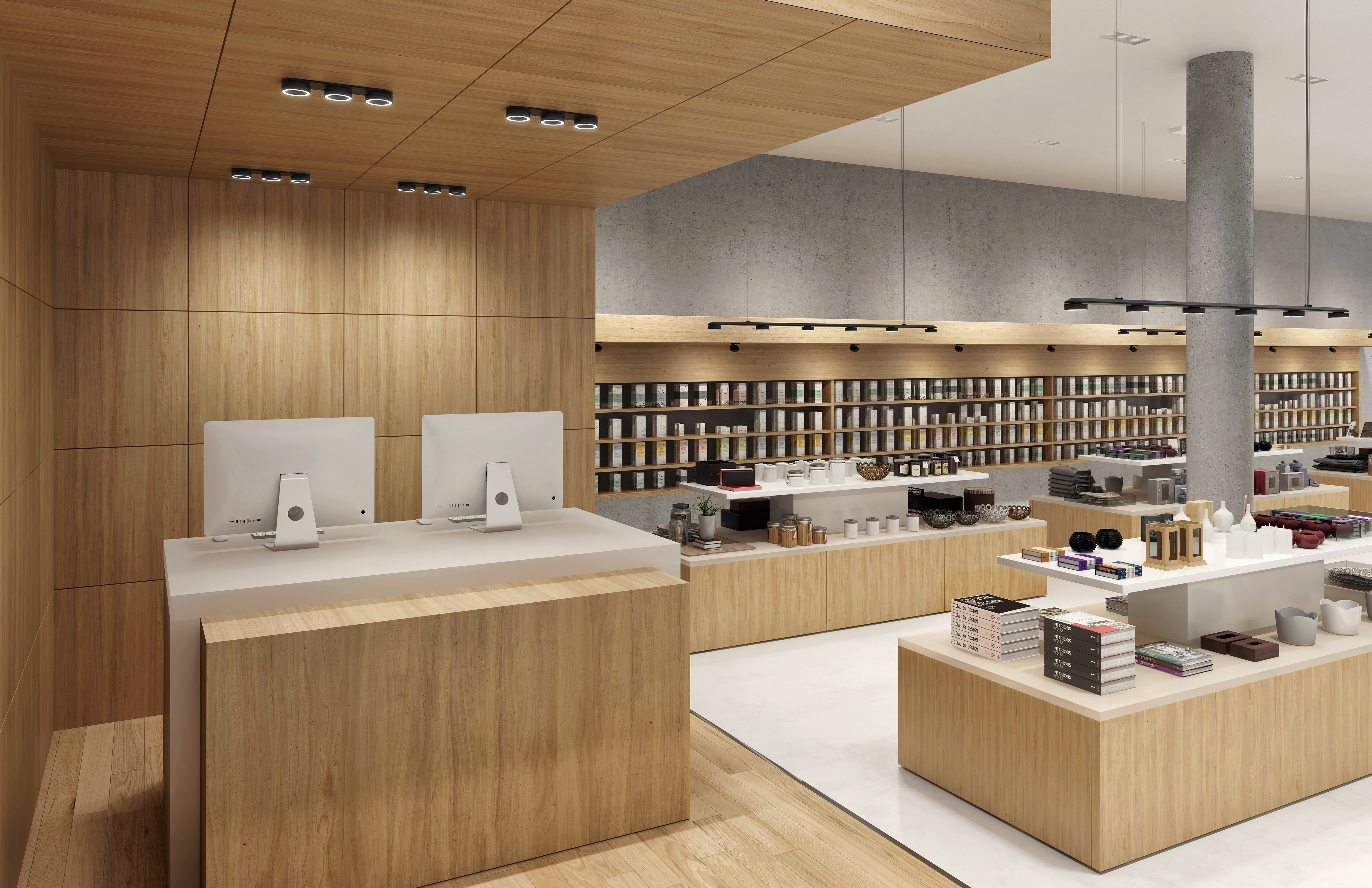 Ceiling Surface Lights - Outline