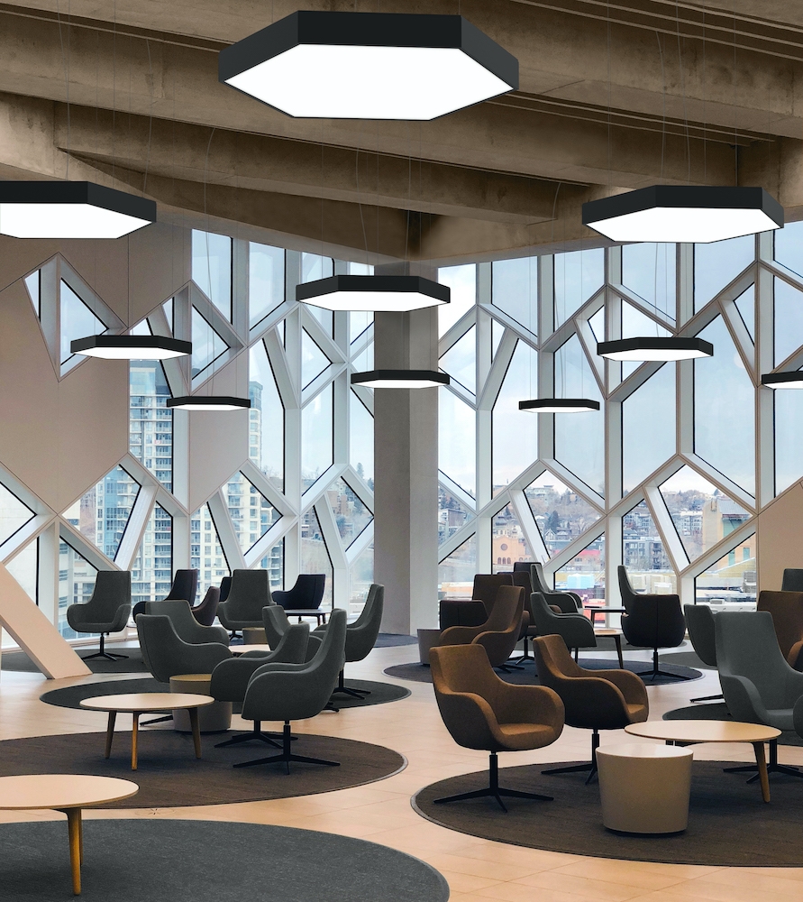 Suspended Lights - Hex Area