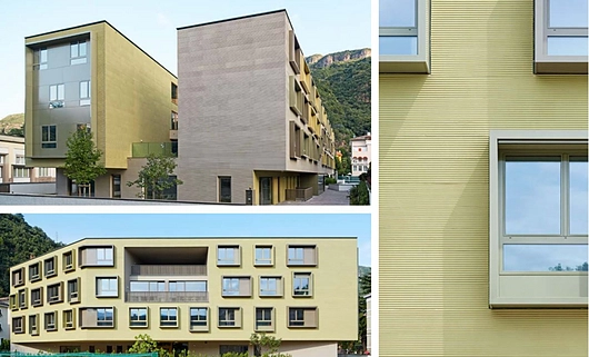 Rehabilitation centre, Bolzano | StoSignature, Texture: Linear 30