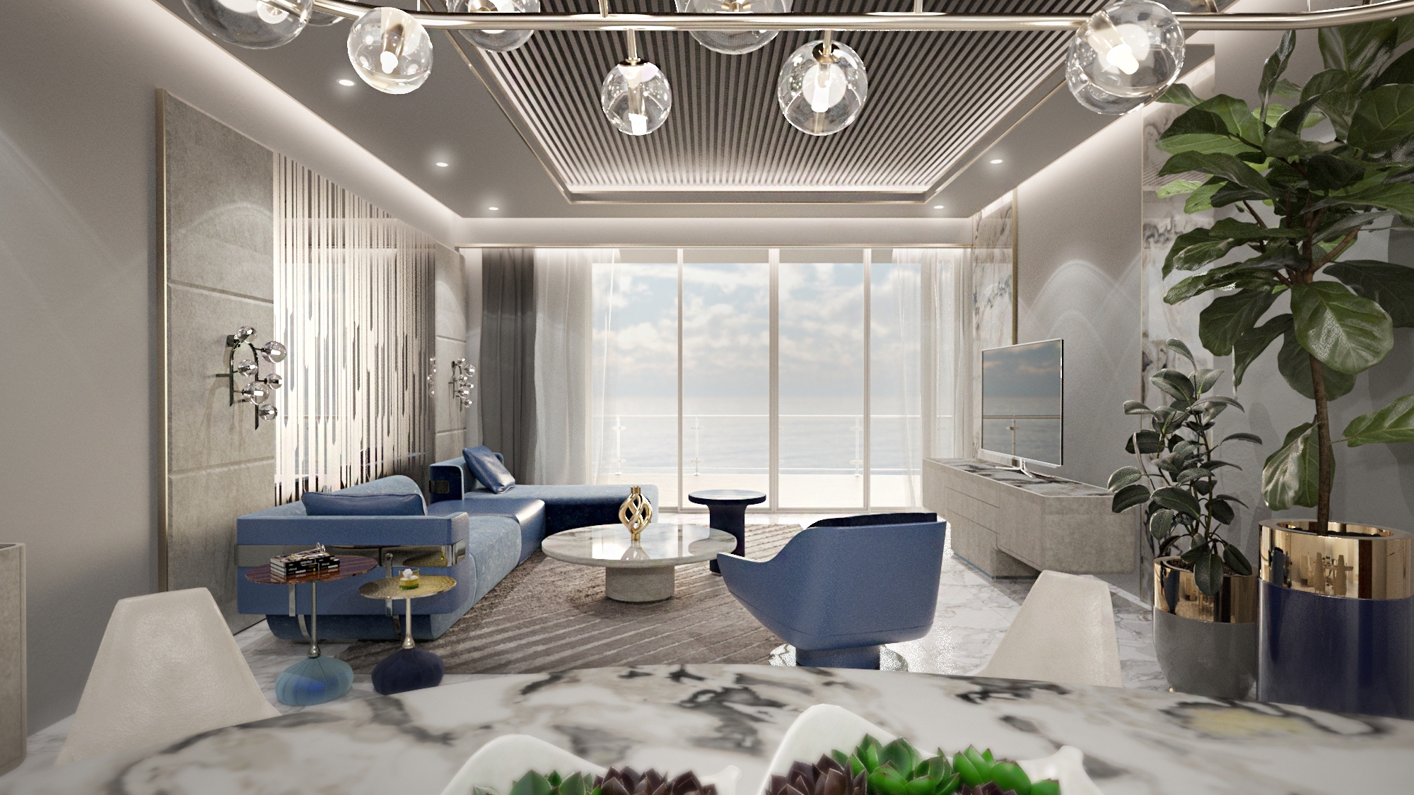 Interior Furnishing in Miami Beach Apartment