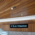 Timber Click-on Battens at Melbourne Airport T2