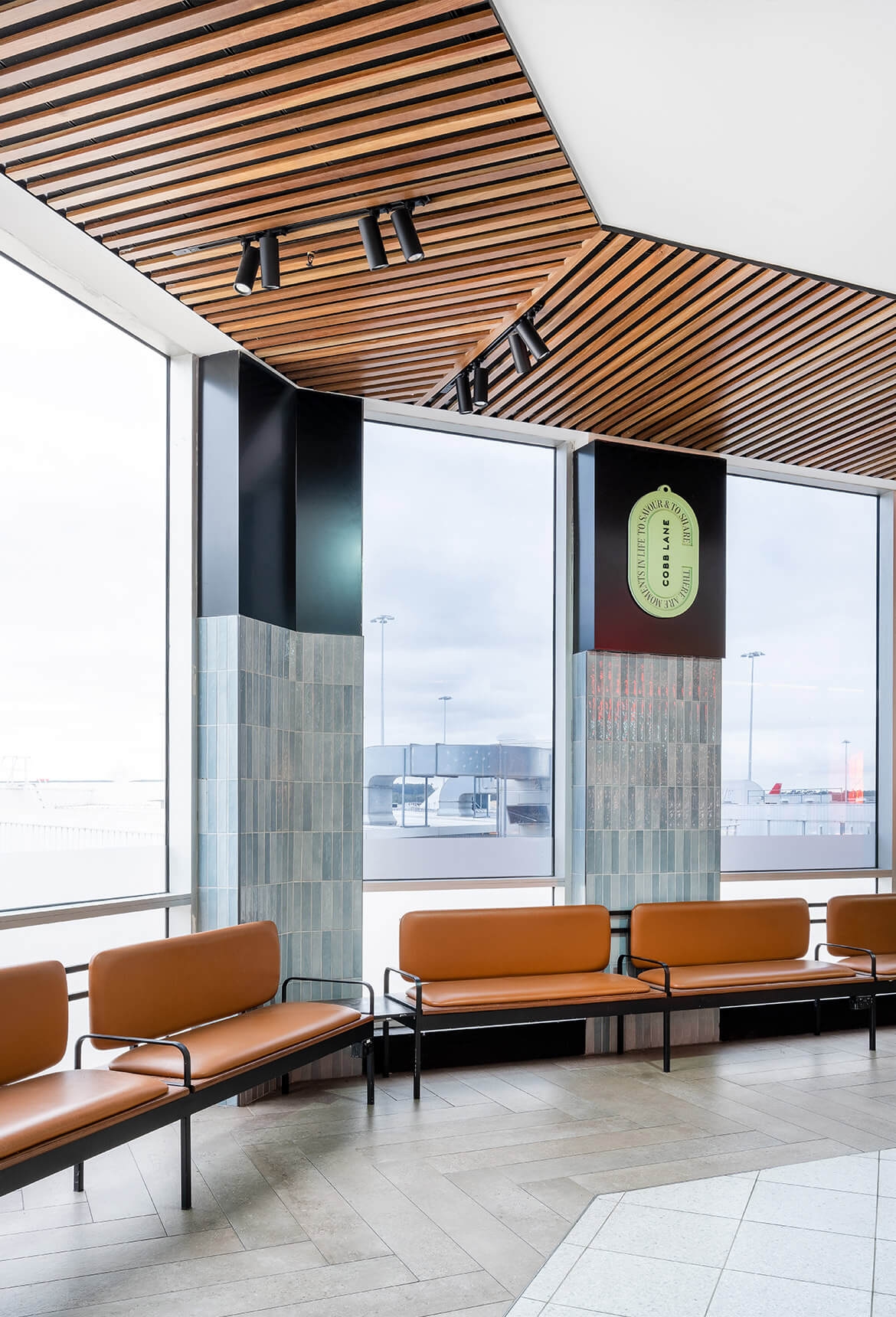 Timber Click-on Battens at Melbourne Airport T2
