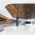 Timber Click-on Battens at Melbourne Airport T2