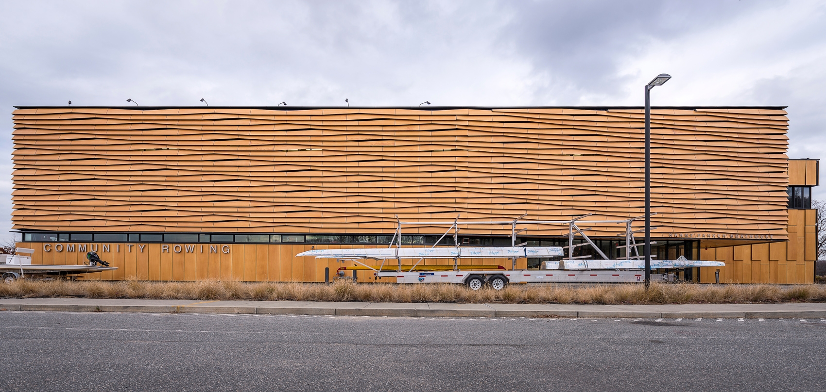NATURCLAD - W Wood Cladding in Community Boathouse
