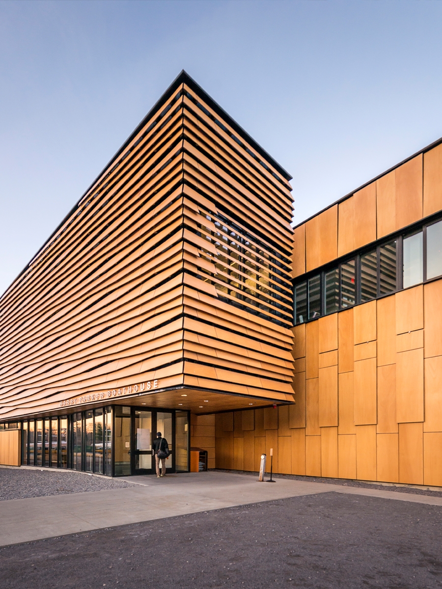 NATURCLAD - W Wood Cladding in Community Boathouse