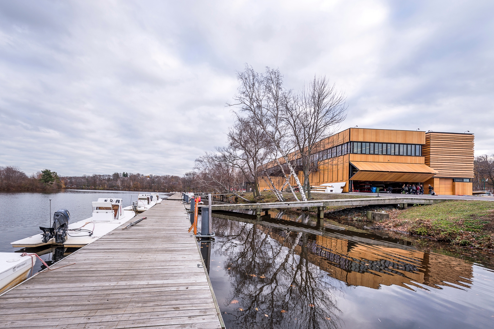 NATURCLAD - W Wood Cladding in Community Boathouse