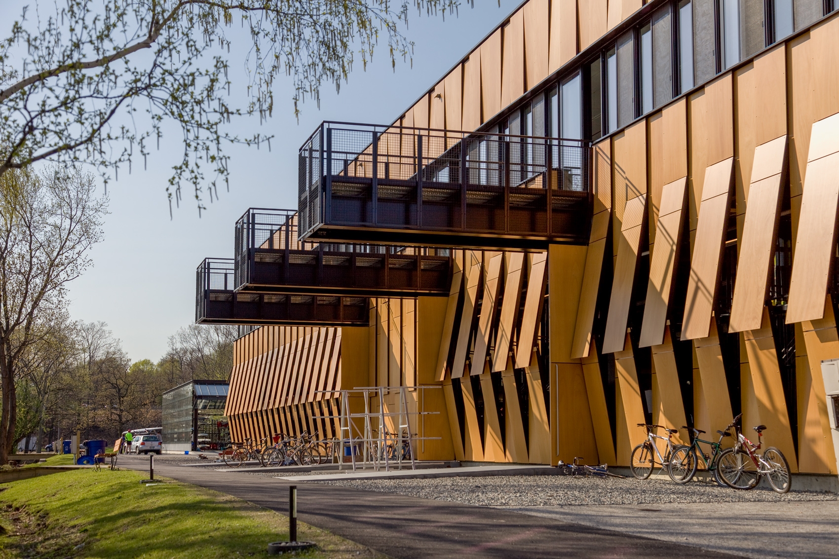 NATURCLAD - W Wood Cladding in Community Boathouse
