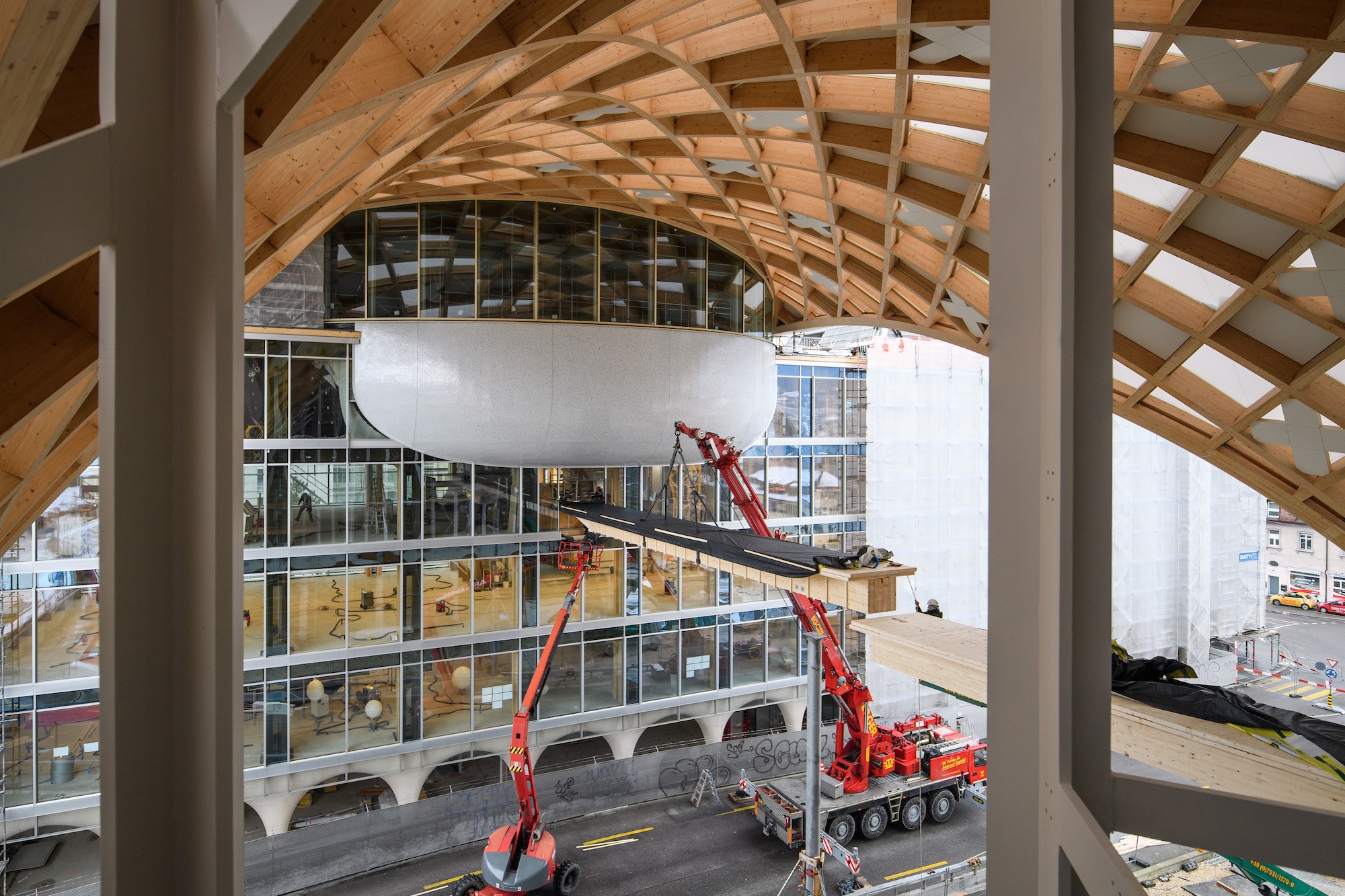 Timber Construction of Swatch Headquarters