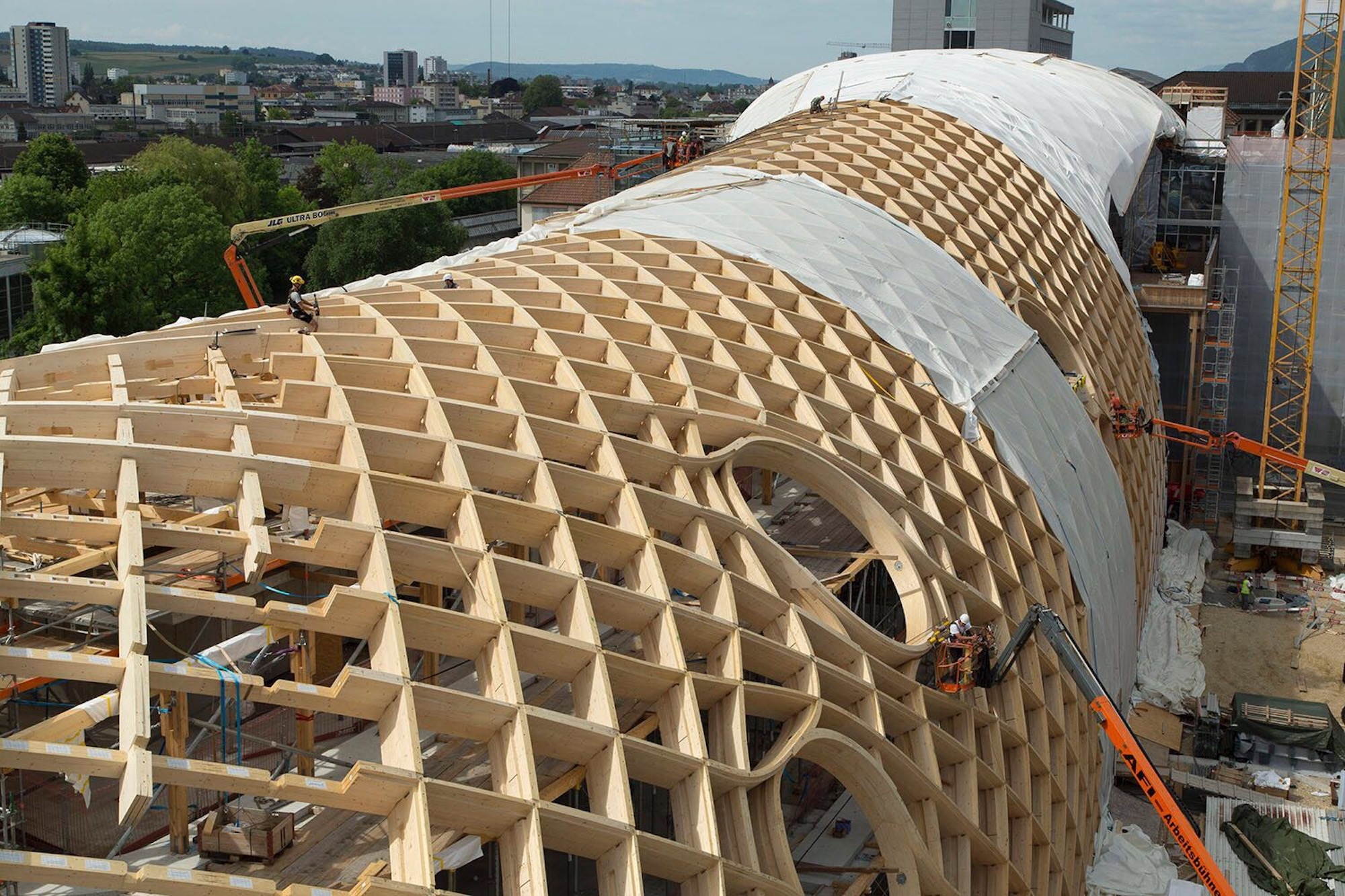 Timber Construction of Swatch Headquarters