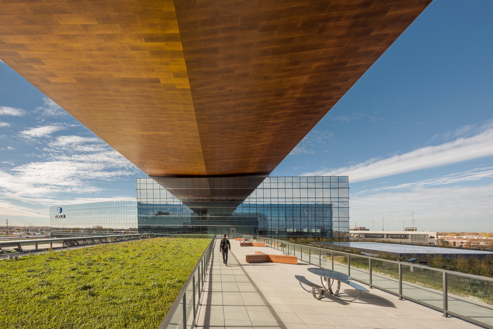 NATURCLAD - W Wood Soffit in Zurich Headquarters