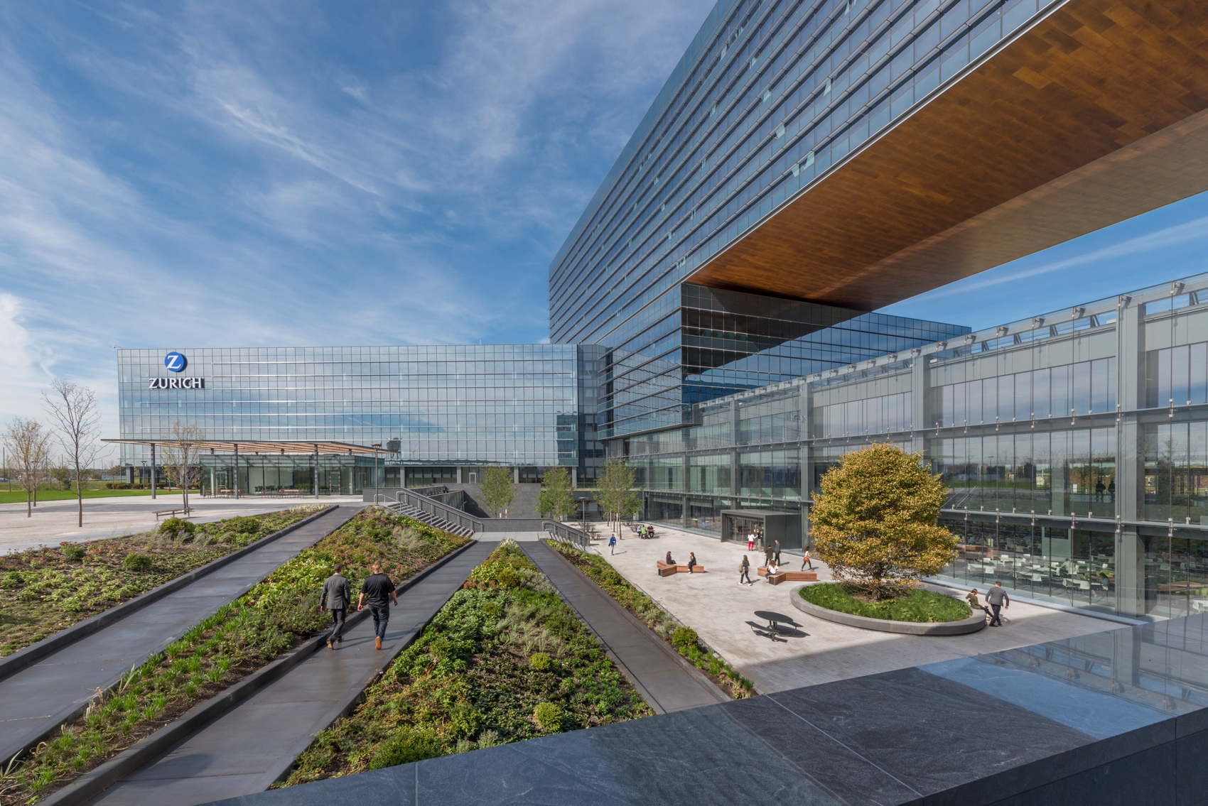 NATURCLAD - W Wood Soffit in Zurich Headquarters
