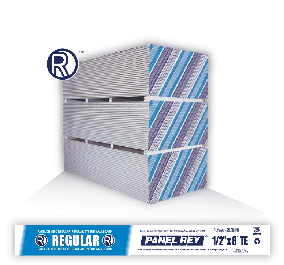 Panel de Yeso para Muro y Plafón Regular®